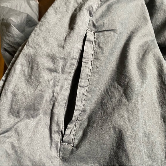 Monarchy Men’s Gray Cotton Metal Canvas Button Jacket Pockets Lined Y2K Size XL - Picture 7 of 14